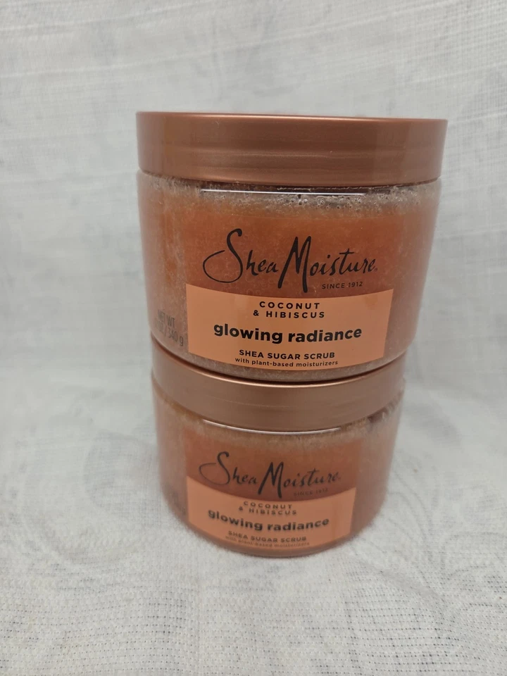 Shea Moisture Shea Sugar Body Scrub Glowing Radiance Coconut Hibiscus 12 oz Lot2 - Image 1 of 1