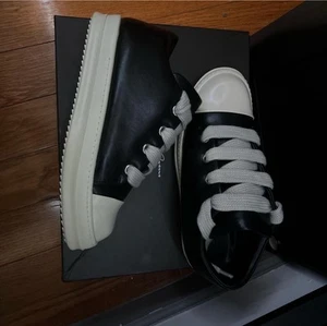 *New* Rick Owens DRKSHDW Ramones US13 EU46 Black - Picture 1 of 6