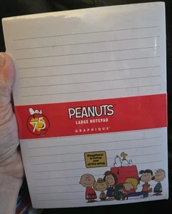 Graphique PEANUTS Large Notepad Celebrating 75 Years Happiness...One Of The Gang - Picture 1 of 2