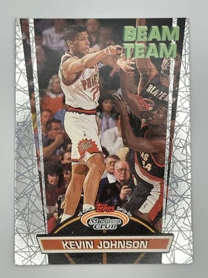 1992-93 Topps Stadium Club Kevin Johnson #12 Beam Team Members Only Suns Foto 1 de 2