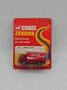 1973 CARDED CORGI JUNIOR #87 COCA COLA DELIVERY TRUCK NEW - Picture 1 of 5