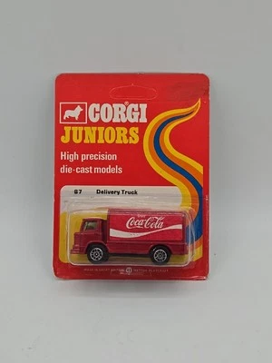 1973  CARDED CORGI JUNIOR #87 COCA COLA  DELIVERY TRUCK NEW - Image 1 of 4