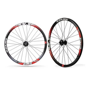 ruote 26 mtb carbon clicher nere/bianche (coppia) 305591050 BLACKJACK Bicicletta - Foto 1 di 1