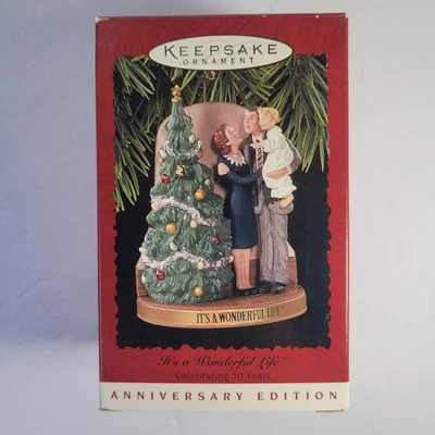 Hallmark 1996 It’s a Wonderful Life Ornament - 50 aniversario - vintage 🎁 Foto 1 de 4