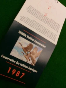 Canadian wildlife habitat conservation stamp 1987 P65 - Bild 1 von 2