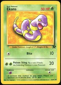 Pokemon Ekans 56/82 Team Rocket LP-EXC BUY 2 CARDS GET 1 FREE!! - Bild 1 von 1