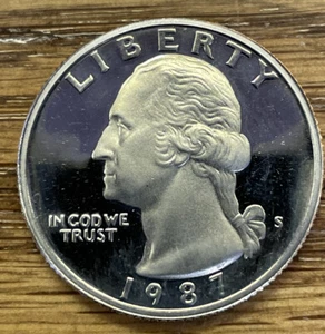 1987 S Washington Proof Quarter - Picture 1 of 2