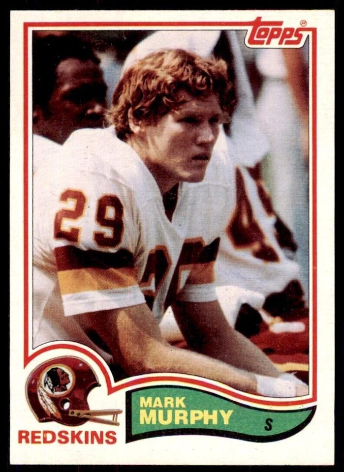 1982 Topps Mark Murphy. Washington Redskins #517 - Image 1 of 2