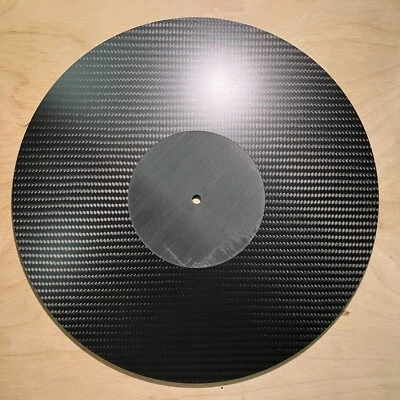 6mm Carbon Fiber Turntable Mat for Garrard 401 301 Micro Seiki Thorens Turntable - Image 1 of 3