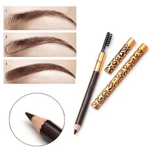 Waterproof Eye Brow Black Brown Eyebrow Pen Pencil With Brush Makeup Cosmetic - Picture 1 of 7