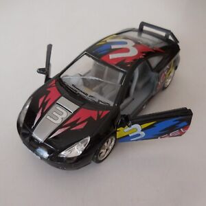N9285 Car Sport Miniature Metal Black Toyota Celica KT 5038 Kinsmart
