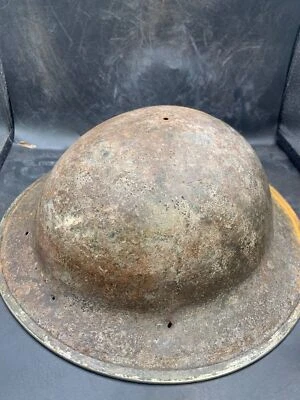 Original WW2 British Army Mk2 Combat Helmet Shell - South African Manufactured - Image 1 of 4