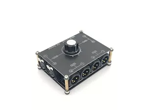 XLR Balanced Switcher 1 in 3 Out Audio Signal Source Selector Stereo switch X13