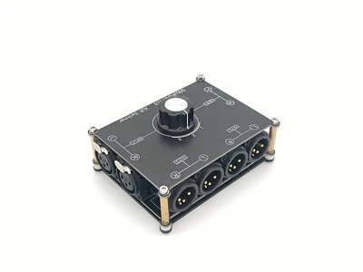 XLR Balanced Switcher 1 in 3 Out Audio Signal Source Selector Stereo switch X13 - Image 1 of 4