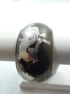 Vintage Brass Dragon Fashion Bangle Bracelet - Picture 1 of 7