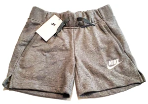 Nike Girls Youth Standard Fit Cotton/Polyester Shorts Size Small Gray - Picture 1 of 3