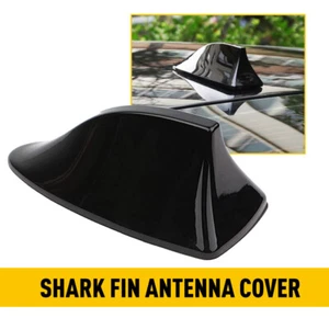 Universal Car Roof Radio AM/FM Signal Shark Fin Style Aerial Antenna Cover Black - Bild 1 von 12