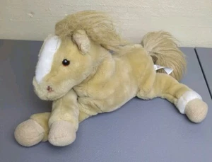 Vintage Animal Alley Mustang Horse Plush Brown Toys R Us Floppy Pony Retired - Imagen 1 de 7