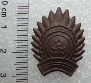 Primera República de Letonia 1918-1940 Uniforme del Ejército Sombrero Gorra Insignia Escarapela Original D2 - Imagen 1 de 7