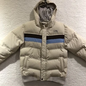 The North Face 550 Puffer Jacket Girls Size Large Down Filled Hooded Jacket - Picture 1 of 17