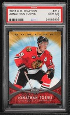 2007-08 Upper Deck Ovation Jonathan Toews #219 PSA 10 GEM MT Rookie RC