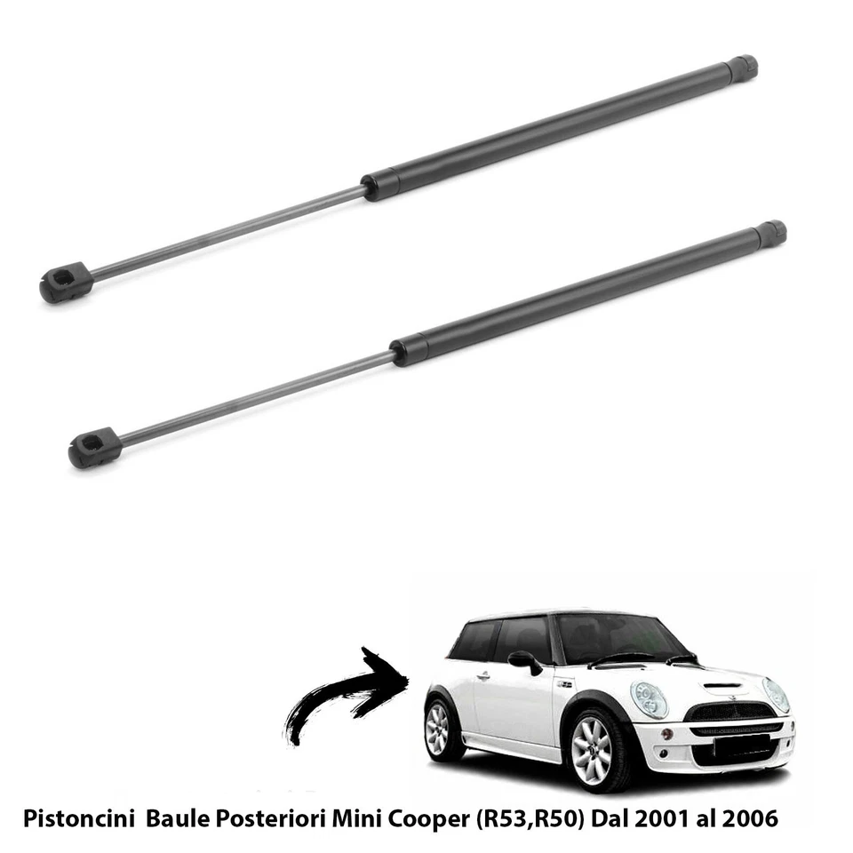 2  MOLLE A GAS PISTONI PISTONCINI PORTELLONE BAGAGLI MINI COOPER (R50,R53) - Immagine 1 di 1