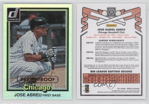 2015 Panini Donruss Inaugural 1981 Edition Press Proof Bronze /299 Jose Abreu