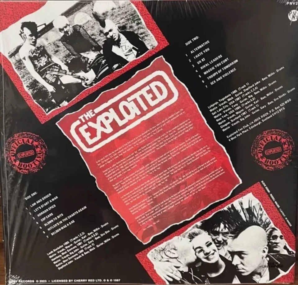EXPLOITED [M-] ORIG 1987 1st Press UK Only {Live and Loud} BLUE LABELS IN SHRINK - Image 1 of 4