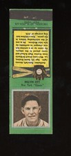 1934 Diamond Match Co. Matchbook Cover Silver Border Baseball Mel Ott EX/MT