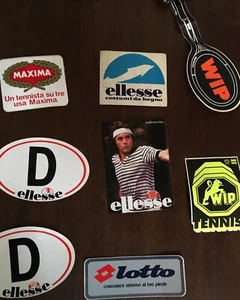 Vintage 70s/80s Lot Ellesse Maxima Wip Tennis Stickers - Picture 1 of 1