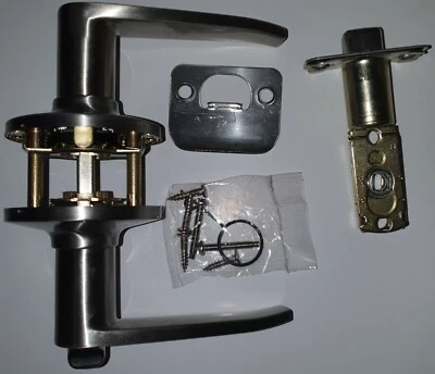 Juego de palancas de privacidad Winston de níquel satinado para cama y baño Kwikset 9SL30000-055 Foto 1 de 2