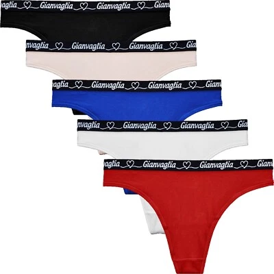 5 | 10 | 15 | 20 Damen Tanga String Set Baumwolle Unterwäsche Panty Slip Dessous - Bild 1 von 4