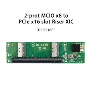 Adattatore slot Shinreal 2 porte MCIO 8I a PCIe x16 ---XIC 0516PE - Foto 1 di 6