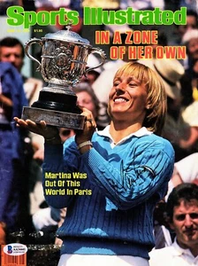 Martina Navratilova Signed Sports Illustrated SI Cover Only 6/18/84 BECKETT BAS - Picture 1 of 2