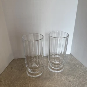 Vintage DANSK Gustav Fine Crystal Highball Glasses 12 OZ FRANCE Set of 2 - Picture 1 of 2