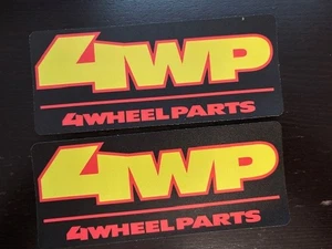 4WP 4 Wheel Parts Custom OEM Sticker 2PCS 6X2.5 - Picture 1 of 1