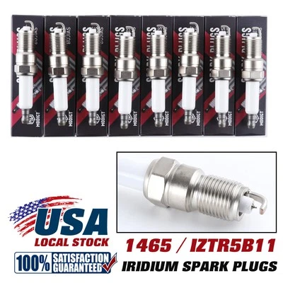 8 PCS Double Iridium Spark Plugs For CHEVROLET SUBURBAN 1500 2000-2014 V8-5.3L - Image 1 of 4