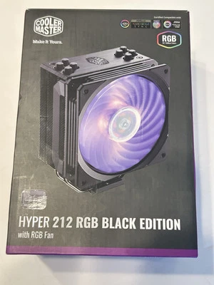 Cooler Master Hyper 212 RGB Black Edition CPU  With Fan: No LED controller - Image 1 of 4