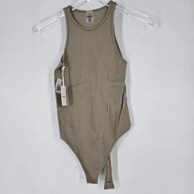 Body Sunday Best Sinch Sin Costuras Acanalado Sin Mangas Fluido Taupe Talla M NUEVO Foto 1 de 4