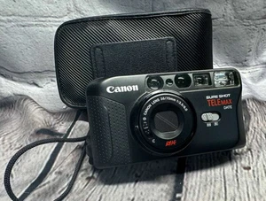 Cámara fotográfica compacta Canon Sure Shot Telemax 35 mm sin probar con estuche - Imagen 1 de 23