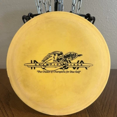 Innova Champion Discs Bar Stamp DX Banshee Yellow 171 Old School Disc Golf - Image 1 of 4