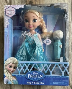 Muñeca Disney FROZEN Sing-A-Long Elsa con micrófono mágico ¡con CAJA! YOUTUBE! Usado en excelente estado! - Imagen 1 de 14