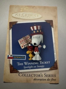 Hallmark Keepsake "The Winning Ticket" Ornament Spotlight on Snoopy #7 Neu 2004 - Bild 1 von 2