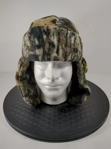 Vintage Mad Bomber Trapper Hat Camo Aviator Insulated Ear Neck Flaps Large - Picture 1 of 8