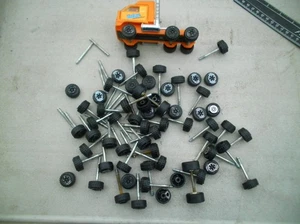 Huge Lot 1980s Tonka Tough Ones Wheels / Tires / Axels & Sunkist Semi Truck Cab - Picture 1 of 1