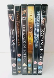 Dvd Bundle Movie Action Fantasy Robin Hood Scorpion King Sherlock Holmes - Picture 1 of 7