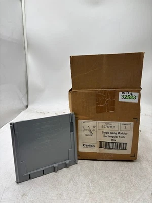 Carlon E976RFB Singe Gang Modular Rectangular Piso Caja Lote de 3 1 Lote Por Pedido Foto 1 de 3