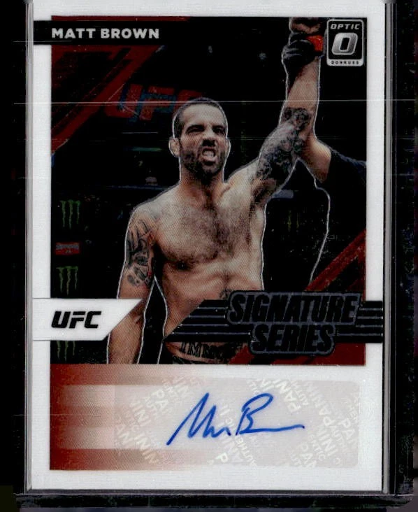 2022 Donruss Optic UFC #SS-MBR Matt Brown Signature Series - Image 1 of 2
