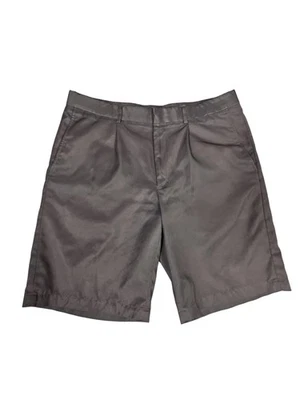 Walter Hagen Pantalones Cortos Para Hombres 36 Marrón Plisado Frontal Golf Chino Poliéster Vestido Foto 1 de 4