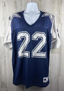 Vintage Champion Dallas Cowboys Jersey Emmitt Smith #22 Size 44 Large (22”x30”) - Picture 1 of 6